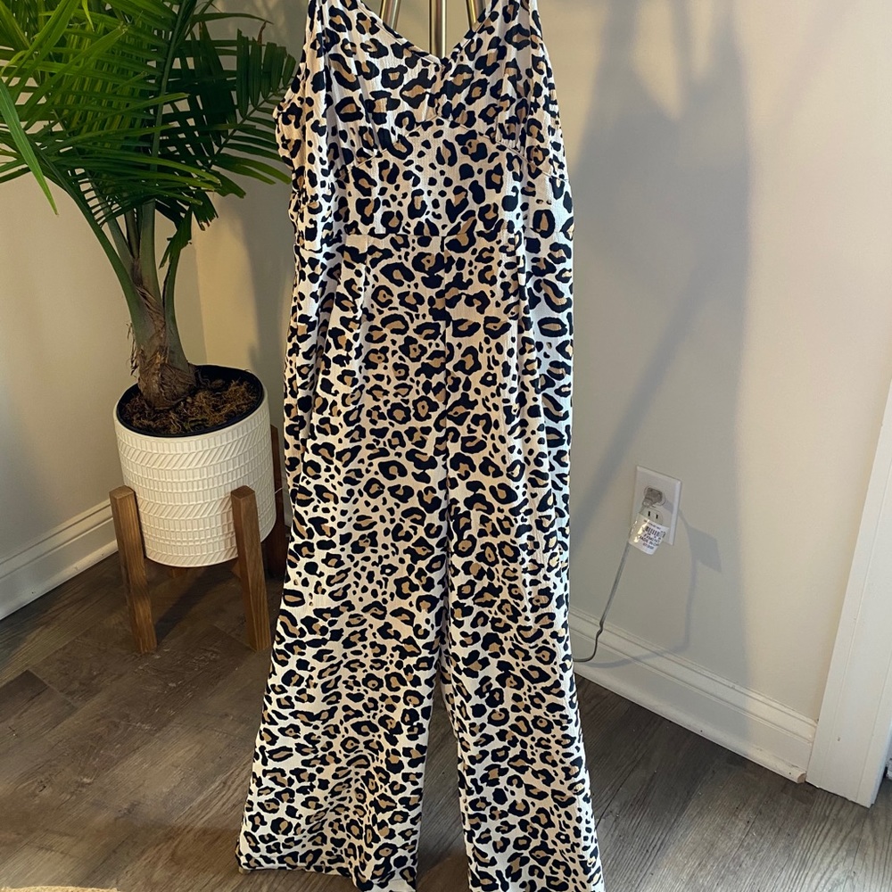 Leopard Print Jumpsuit